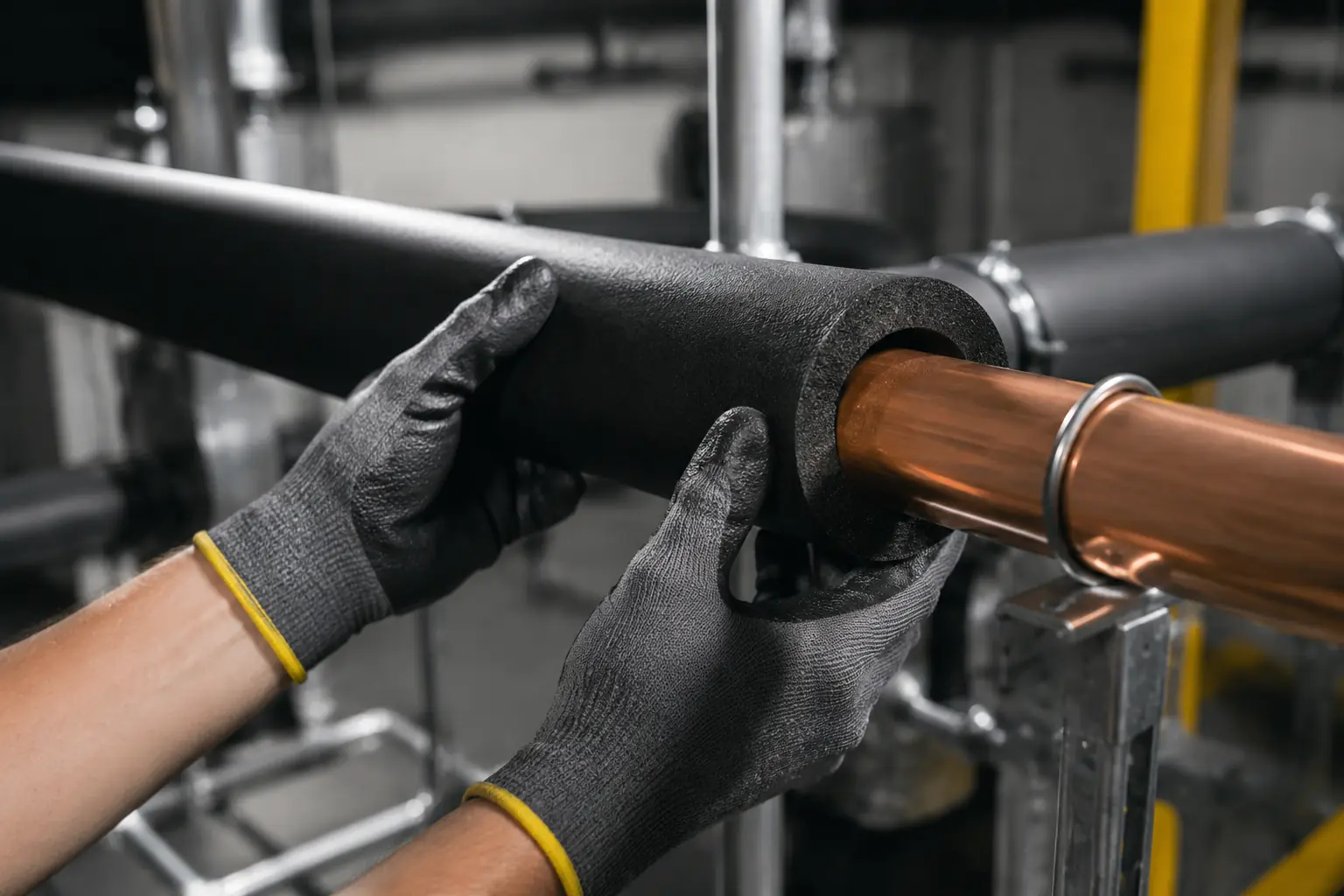 Espuma elastomérica para isolamento térmico